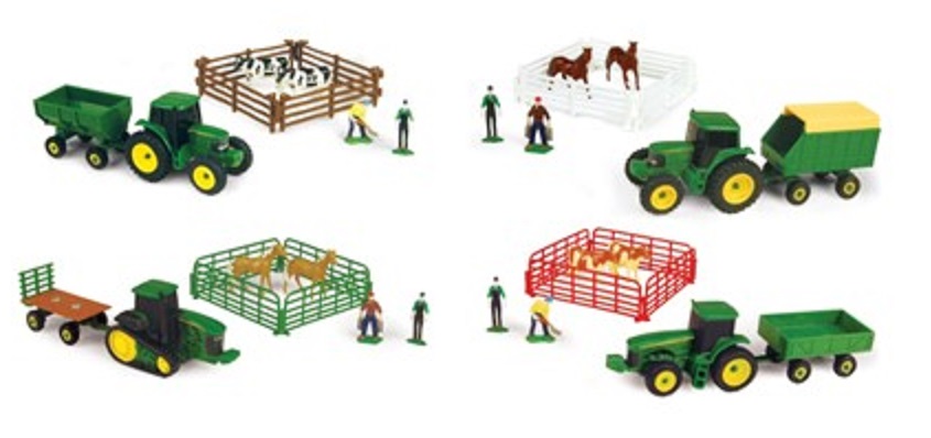 Toy 10 Piece Vehicle and Animal Set