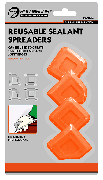 Sealant Spreaders. Reusable. Can Be Used To Create 16 Different Silicone Joint Edges.