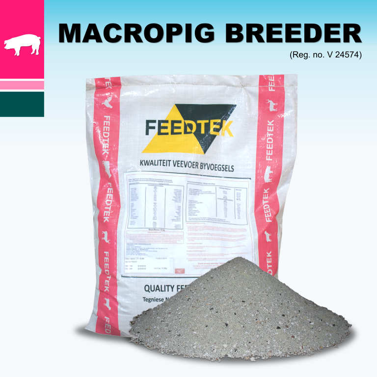Highly concentrated  make maximal use of own / locally produced ingredients. Packed in 16 kg bags  for easy handling and the ability to mix 500 kg batches. Contains all the essential minerals and vitamins in an optimal ratio, as required by the high producing modern pig genotypey. Contains lysine and methionine  save on the inclusion of expensive, high quality protein. Contains phytase enzyme  save on the inclusion of expensive phosphates.