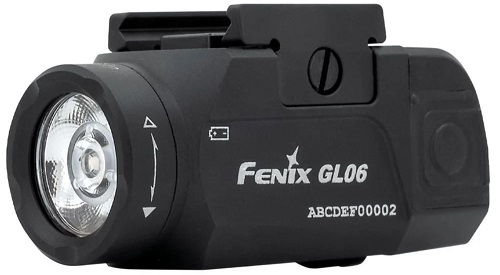 The Fenix GL06/GL06-365 is a compact weapon light that features a maximum output of 600 lumens and 459ft (140m) beam distance which allows you to easily spot your target no matter how dark it is. Specifically designed for compact pistols, this gun light will fit select pistols with barrel lengths of 4 or longer. It will not fit 3 sub-compact models. The GL06 model is used for pistols that utilize GLOCK® or Picatinny rails. The GL06-365 model fits SIG SAUER® P365, P365X, P365-380, P365XL, P365 SAS, and possibly any other type of firearm that shares that same rail type. Patented quick-release structure and dual tactical tail switches provide users with fast and easy operation.