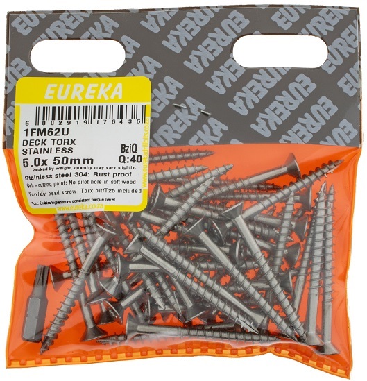 Deck Torx Stainless 5.0X50mm Q:40