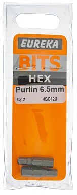 Bit Hex 25mm Size 5 Purlin 6.5mm Q:2