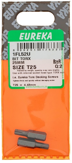 Bit Torx 25mm Size T25 Q:2