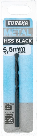 Drill Bit Eureka HSS Black 5.5mm