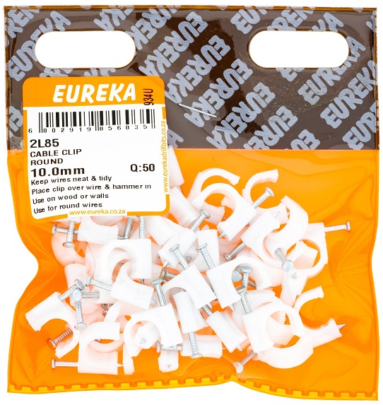 Clip Eureka Cable Round 10mm QTY50