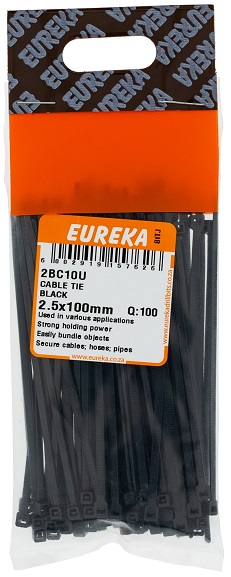 Cable Tie Black 2.5x100mm QTY100