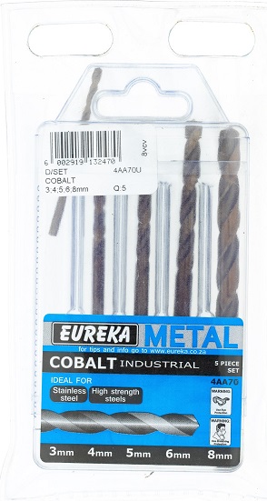 Drill Bit Eureka Cobalt Set 3-8mm 5pc