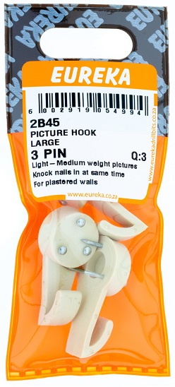 Hook Eureka Picture Large 3 Pin 2B45