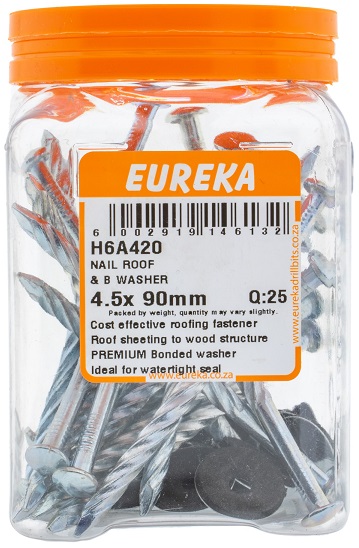 Roof Nail & Seal Eureka 5.0x90mm Q25