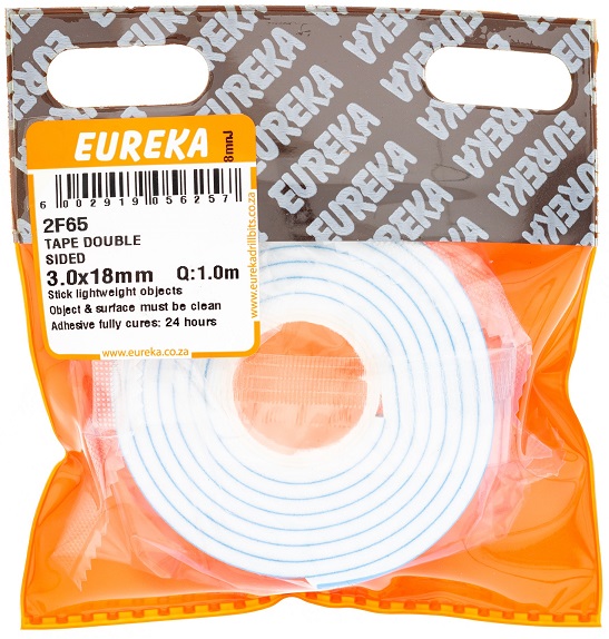 Tape Eureka Double Sided 3mmx16mm 2F65 QTY10