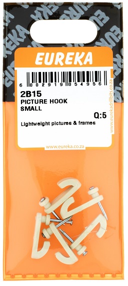 Hook Eureka Picture Small 3 Pin 2B15 QTY5