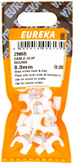 Clip Eureka Cable Round 8mm QTY20