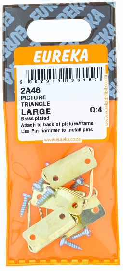 Hook Eureka For Picture Triangle Large QTY4