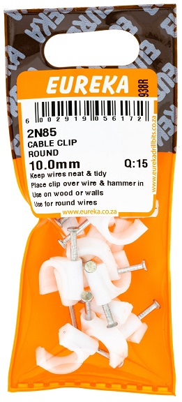 Clip Eureka Cable Round 10mm QTY15