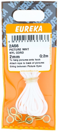 Cord Eureka For Picture White Nylon 2mmx5m