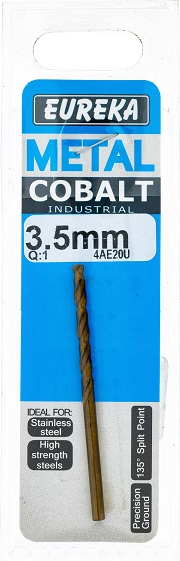 Drill Bit Eureka Cobalt 3.5mm QTY2