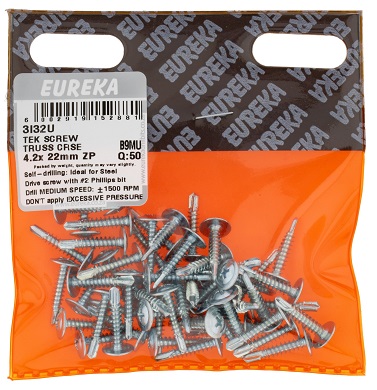 Tek Screw Truss Crse 4.2X22mm Zp Q:50