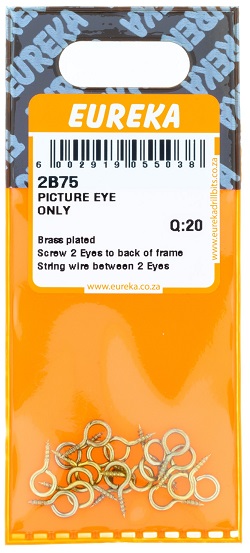 Hook Eureka Picture Eye 2B75 QTY20