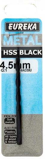 Drill Bit Eureka HSS Black 4.5mm