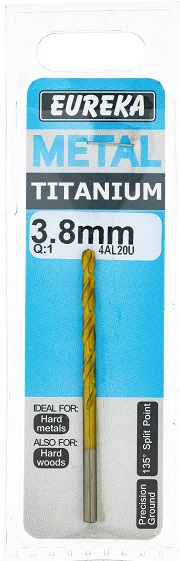 Drill Bit Eureka Titan Gold 3.8mm