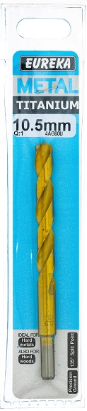 Drill Bit Eureka Titan Gold 10.5mm