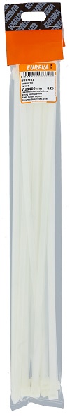 Cable Tie White 7.2x400mm QTY25