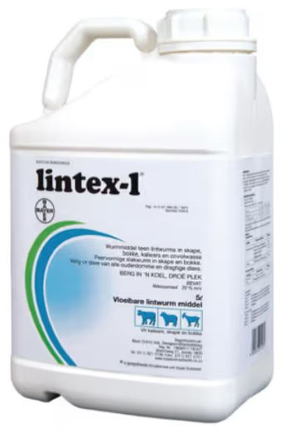 Antiparasitic liquid remedy for the control of tapeworms in sheep, goats, calves and immature conical fluke in sheep and goats.