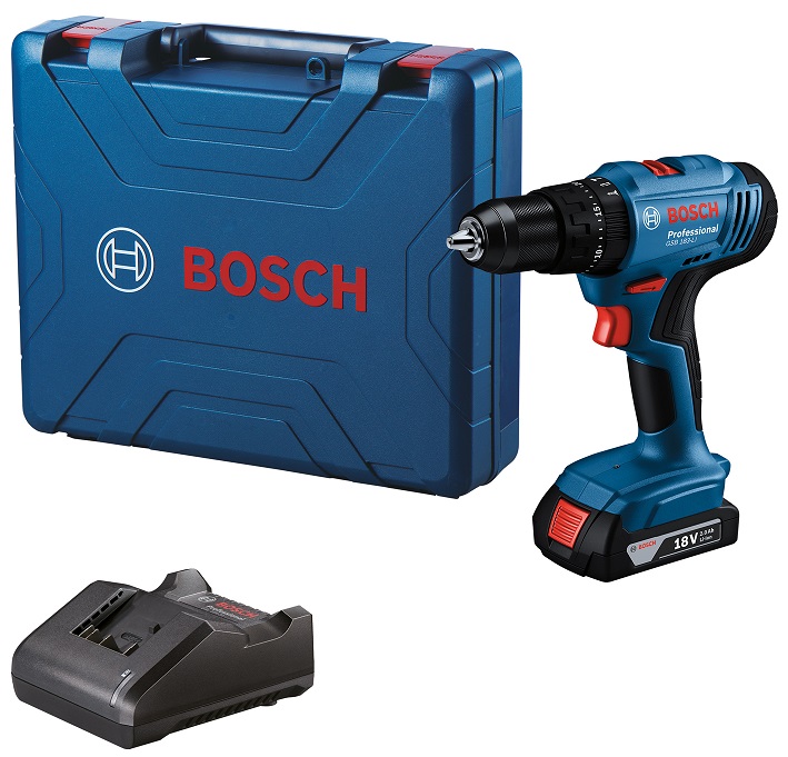 Cordless for maximum freedom, convenience, and safety. Suitable for a range of applications, even masonry, due to impact drilling function. Electronic features protect the motor and extend the battery life. Compatible with all Bosch 18V batteries and chargers. Ideal for driving screws into wood and drilling into masonry, metal, and wood.