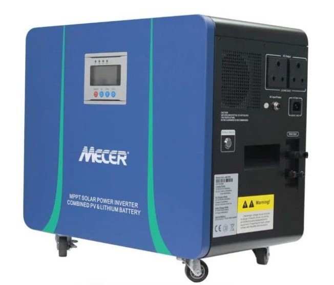 24 Month Warranty - Mecer 2Kw 25.6V 100Ah Lithium Battery 820W MPPT.