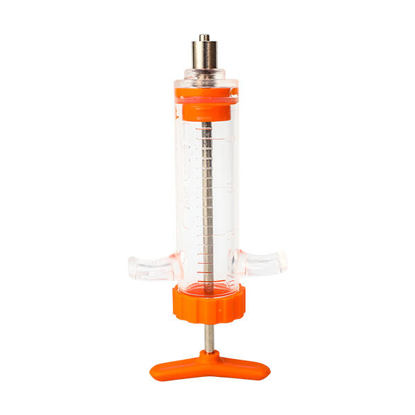 Highly durable re-usable nylon syringes.