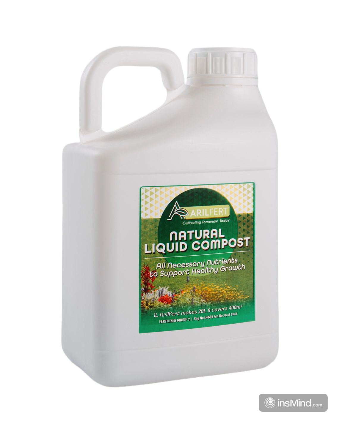 ArilFert Natural Liquid Compost is a Group B, fermentation-derived soil amendment formulated from high-quality organic materials. By embracing naturally occurring nutrients, humic and fulvic substances, ArilFert nurtures soil quality and offers a convenient solution for everyone. From small-scale home gardeners looking to enhance houseplants and flowerbeds, to commercial growers seeking an organic-based nutrient program for larger agricultural operations. ArilFert is safe and non-toxic for pets, livestock, and other animals.Key Nutrients & Composition:Macro Nutrients (g/kg)N-5.6 , P-0.2 , K-2.7, S-0.9, Ca-0.6 ,Mg-0.7Micro-Nutrients (mg/kg):Zn-11.87 , Cu-4.43 , Fe-60.39 , B-3.74 , Mn-13.11Suggested Application:-Root-Zone Drench (1:20 dilution) Apply around the base of plants, whether potted or in the field, for deeper, more immediate soil penetration.-Foliar Spray (1:40 dilution) This benefits garden flowers, shrubs, and field crops needing added micronutrient support.