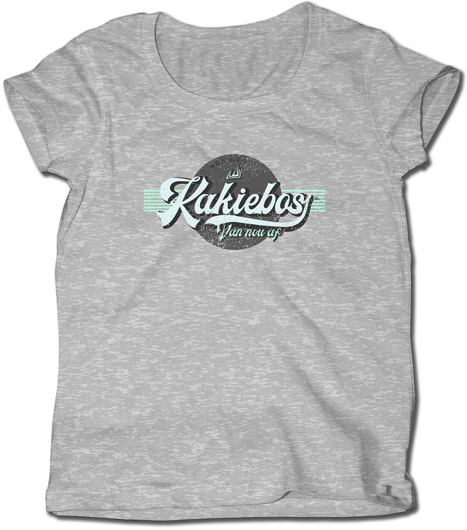 Tee Retro Grey Mel S Kakiebos