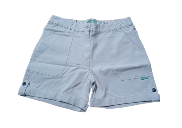 Short Ladies Half Elastic Walkshort Stone L Kakiebos