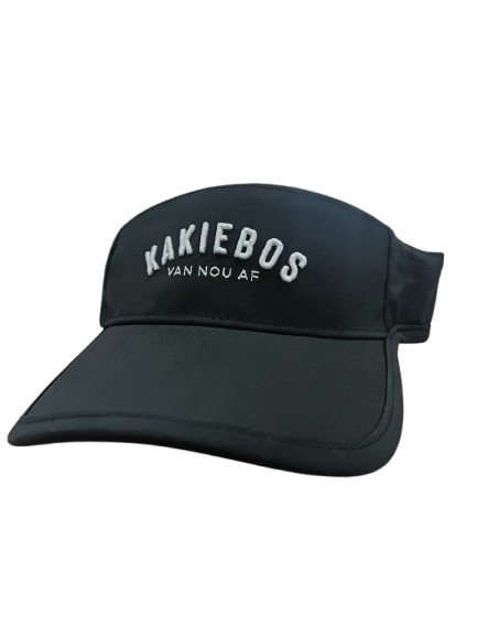 Cap Ladies Visor Black Kakiebos