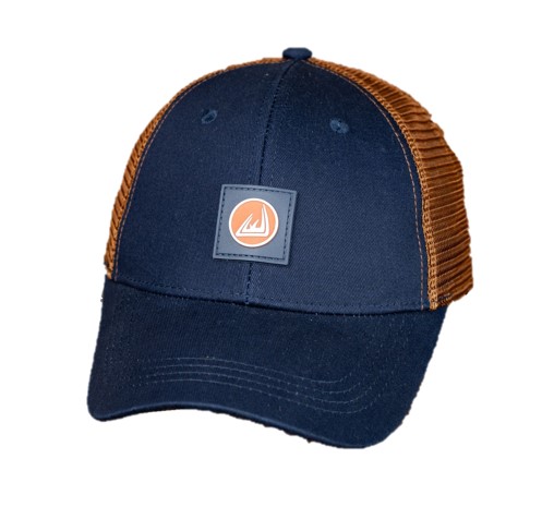 Cap Mesh Baseball Trucker 6 Panel Navy Kakiebos