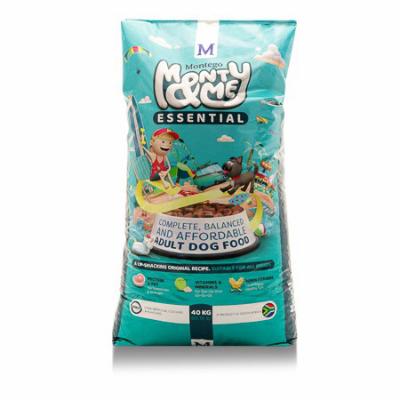 Delicious, Well-Balanced and Affordable Nutrition for Adult Dogs Monty & Me Essential saves you cash without skimping on quality. The ingredients we use in Monty & Me Essential are of the same quality used in all our products, carefully formulated to bring your dog a balanced, satisfying and digestible food at our most affordable price point yet. Benefits Include: Barley - easily digestible, slow-burning wholegrain carbohydrate & natural source of fibre that satisfies Monty for longer. Quality Ingredients - Monty & Me Essential is made with real meat for bioavailability & nutrient absorption. Takes care of teeth - Crunchy kibble assists with oral care. Essential Vitamins - Added antioxidants for immune support, helps keep immune system healthy & robust. Right balance of protein & fat levels help maintain good physical health. Essential Fats - Added Omega 6 oil ensuring healthy skin and a soft, shiny coat.