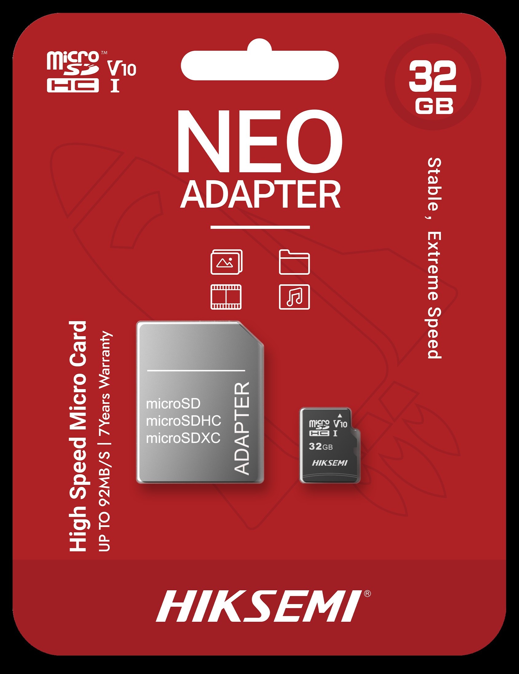 The C1 series Micro SD (TF) card delivers reliable, high-performance storage with read speeds up to 92MB/s and write speeds up to 50MB/s. Compatible with phones, tablets, cameras, and even industrial systems. Compact and versatile  As the smallest SD format, the microSDHC/microSDXC Class 10 UHS-I card provides expandable storage for smartphones, tablets, and photo albums. With an adapter, it fits standard-size SDHC/SDXC devices. Durable and secure  Shockproof, X-ray resistant, and temperature-tested, it withstands tough environments while keeping your data safe.