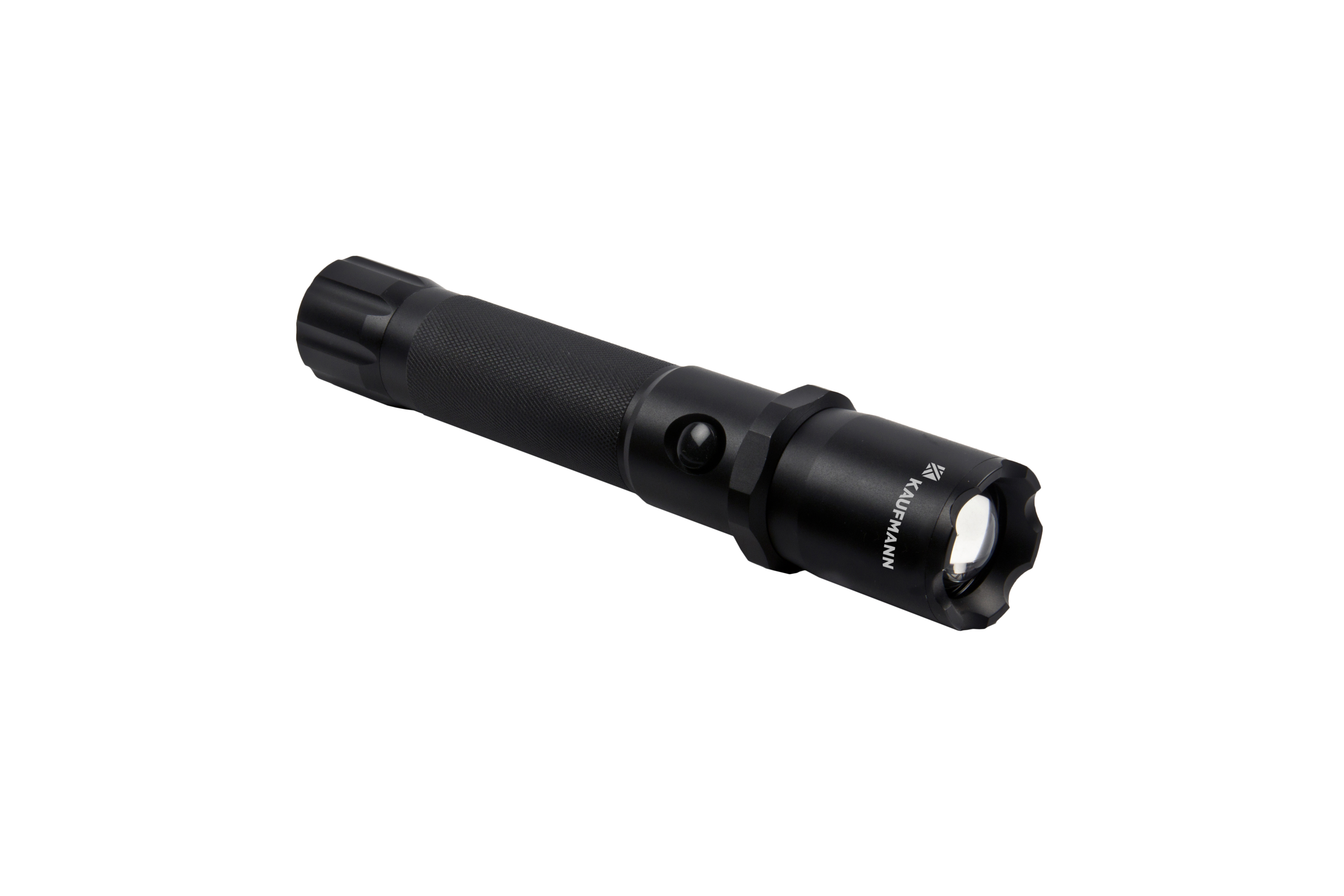 The Kaufmann T650 LED Flashlight is a durable and powerful lighting solution, perfect for those who need reliable illumination in challenging environments. Featuring adjustable focus, this flashlight allows users to switch between a wide floodlight for larger areas and a focused spotlight for precision lighting. Ideal for camping, outdoor activities, or emergency use. The ultra high performance Cree LED bulb is one of the brightest LEDs available in flashlights today and provides shock proof, dependable lighting.