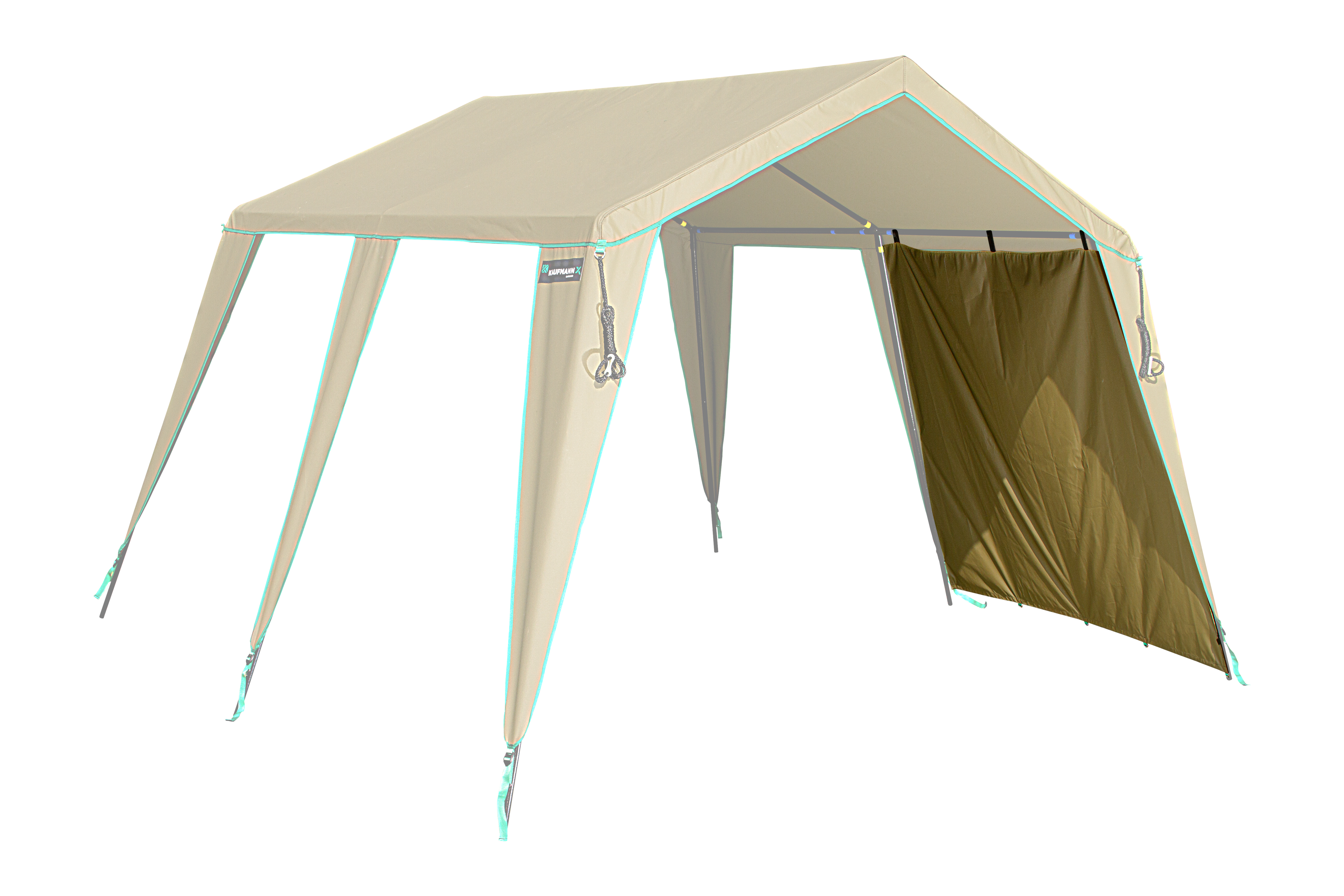 The Kaufmann X AFRI Canvas Gazebo Large Side Wall is the perfect accessory to improve the functionality and comfort of your Large AFRI Canvas by Kaufmann gazebo. Whether hosting a backyard party, outdoor market stall, or camping trip, this side wall offers privacy and protection from wind, sun, and prying eyes. Made from high-quality materials, this side wall is built to last, providing reliable performance in various outdoor conditions. Designed to fit a standard 3.6m x 2.2m gazebo, it is easy to install with its hook-and-loop fasteners, requiring no tools for setup. The versatile design ensures you can use this side wall for a variety of occasions, including festivals, community events, and more. ** FEATURES AND BENEFITS: Privacy & Protection: Shields against wind, sun, and provides privacy on you existing Large AFRI Canvas gazebo. Versatile Use: Perfect for outdoor events, backyard gatherings, camping, and more.