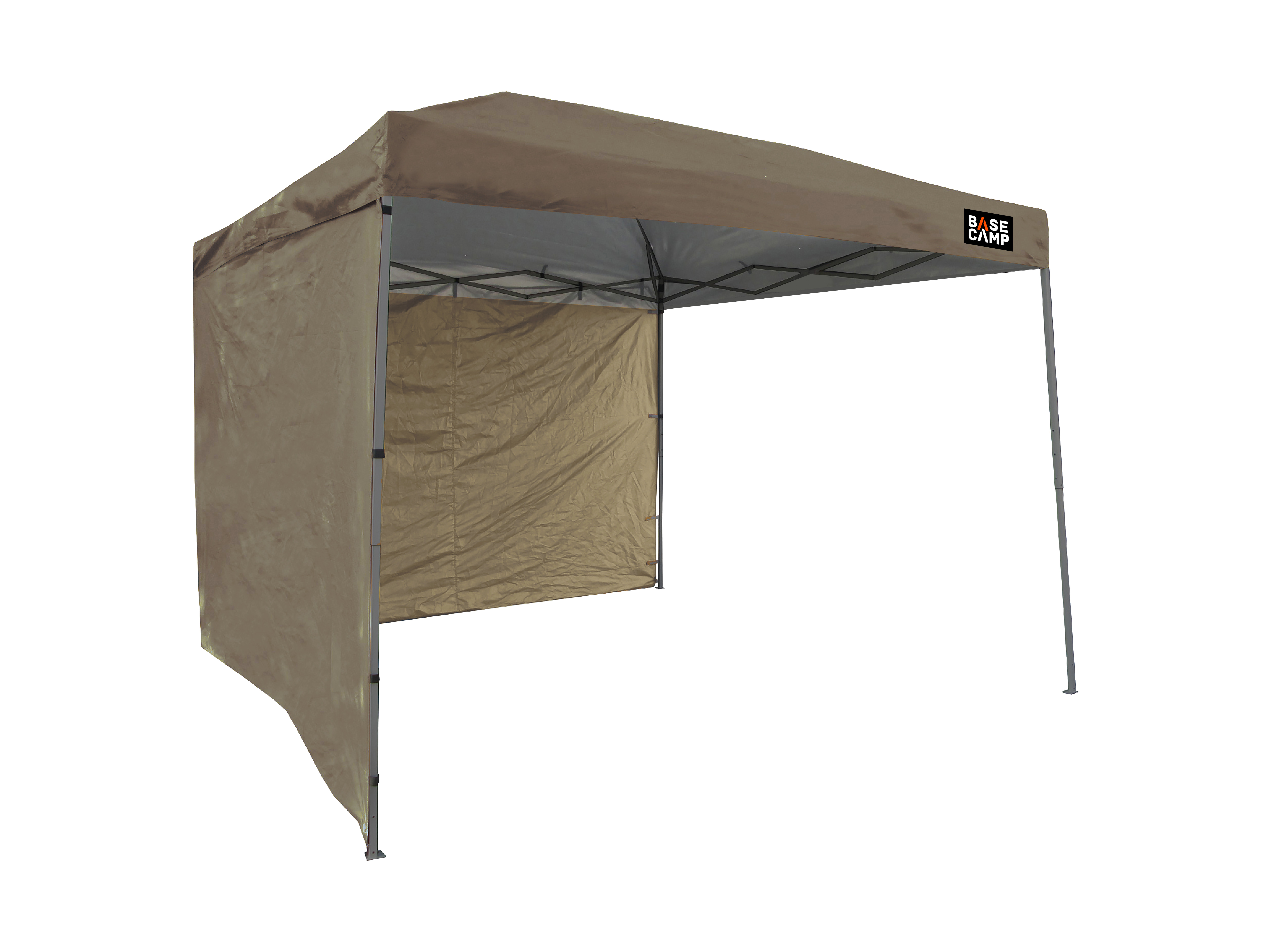 The Basecamp Outdoor Gazebo Side Panel Set is the perfect addition to your outdoor gazebo, offering enhanced protection and comfort during your outdoor gatherings. Made from durable, weather-resistant 200D polyester, these side panels shield against light wind, rain, and sun, ensuring all-weather enjoyment. The side panels are designed for quick and easy installation, featuring Velcro, zippers, and snap fasteners that securely attach to the gazebo frame, providing a snug fit and additional stability.** FEATURES AND BENEFITS: Weather Protection: Shields against light wind, rain, and sun, allowing for versatile outdoor use in various conditions. Durable Construction: Made from high-quality, weather-resistant 200D polyester, no zippers to fasten , ensuring long-lasting use and appearance retention. PRODUCT SPECIFICATIONS: Material: 200D polyester, no zippers to fasten . Packing: 2 pieces per set, 50 sets per carton.