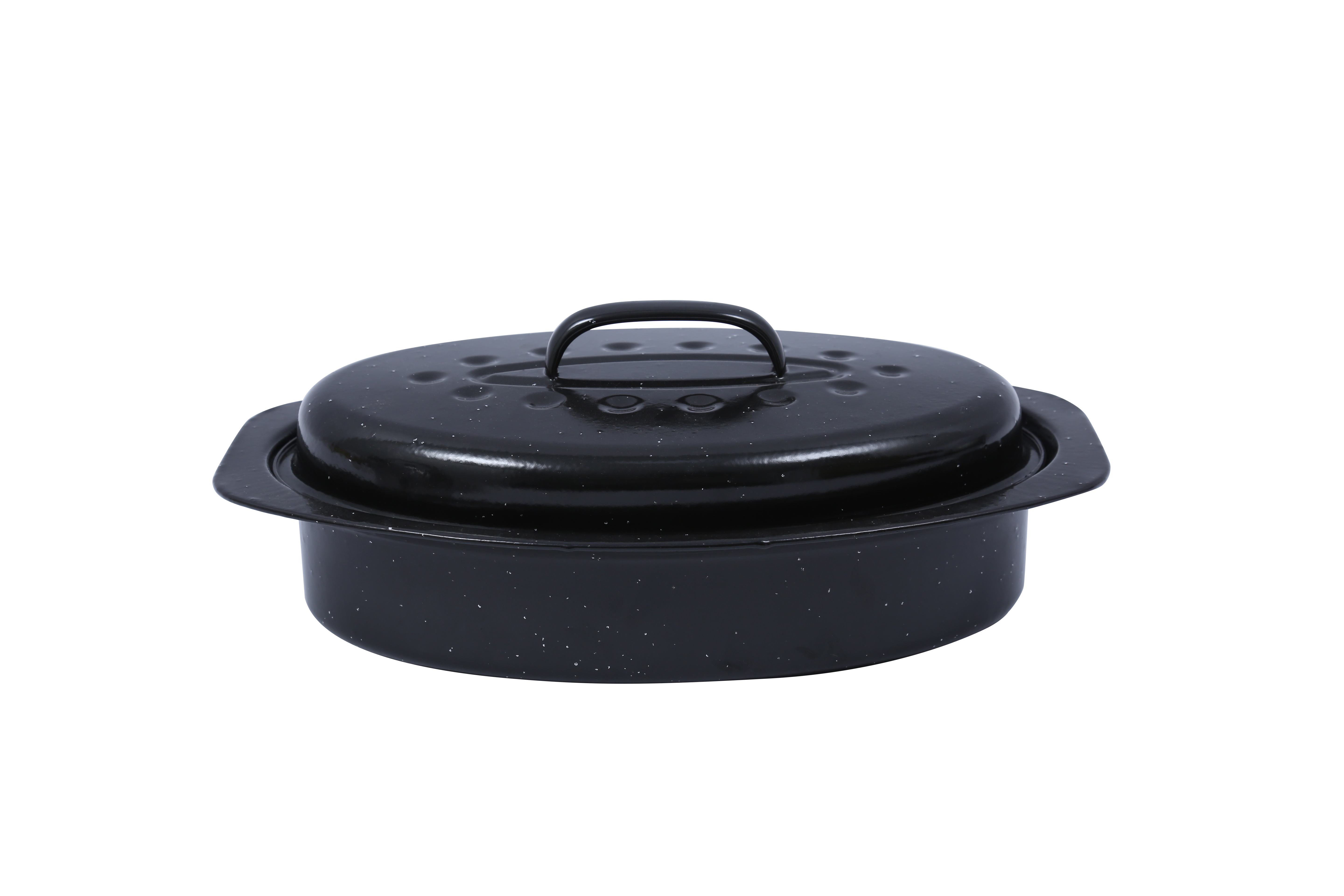 The Kaufmann Oval Enamel Coated Pan + Lid (3L) is a versatile kitchen essential, designed for preparing a wide range of delicious meals. Made from high-quality enamel, this pan features a non-stick surface that reduces the risk of food sticking, ensures even heat distribution, and provides high-temperature resistance for consistent cooking results. Whether you're roasting chicken, baking vegetables, or stewing meats, this pan delivers reliable performance every time. **FEATURES AND BENEFITS: High-Temperature Resistance: Withstands consistent heat for reliable cooking results. Durable and Rust-Free: Safe for repeated use without compromising quality. Even Heat Distribution: Promotes uniform cooking across the pan surface. Versatile Cooking Options: Perfect for roasting, stewing, baking, and more. Dishwasher Safe: Convenient cleaning, though handwashing is recommended. 1 Year warranty.