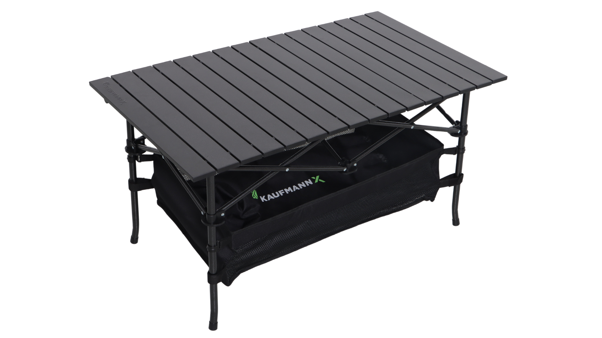 Upgrade your outdoor setup with our Aluminium Folding Table the perfect solution for convenient dining and gathering space wherever you go. Weather Resistant & Rust Proof: Made of aluminium, making it easy to clean and resistant to the elements. Mesh Under Storage Compartment: Keeps your items organised and within reach. Lightweight: Aluminium construction makes this product not only sturdy but light to transport too. Easy Setup and Take Down: Quick assembly and disassembly for hassle free use. Portable: Compact fold away design. Includes a storage bag for easy carrying and transport. Versatile Use: Perfect for camping, braaiing, picnics, Overlanding and more. High Weight Capacity: Supports up to 80kg. Plastic Foot Covers: Prevents slipping and protects surfaces. 1 Year Warranty. SPECIFICATIONS: Dimensions: 95x55x50cm, Table Foot Steel Tube: 19x0.8mm, 13x0.7mm, Aluminium Top: 55x11mm, 16 plates.