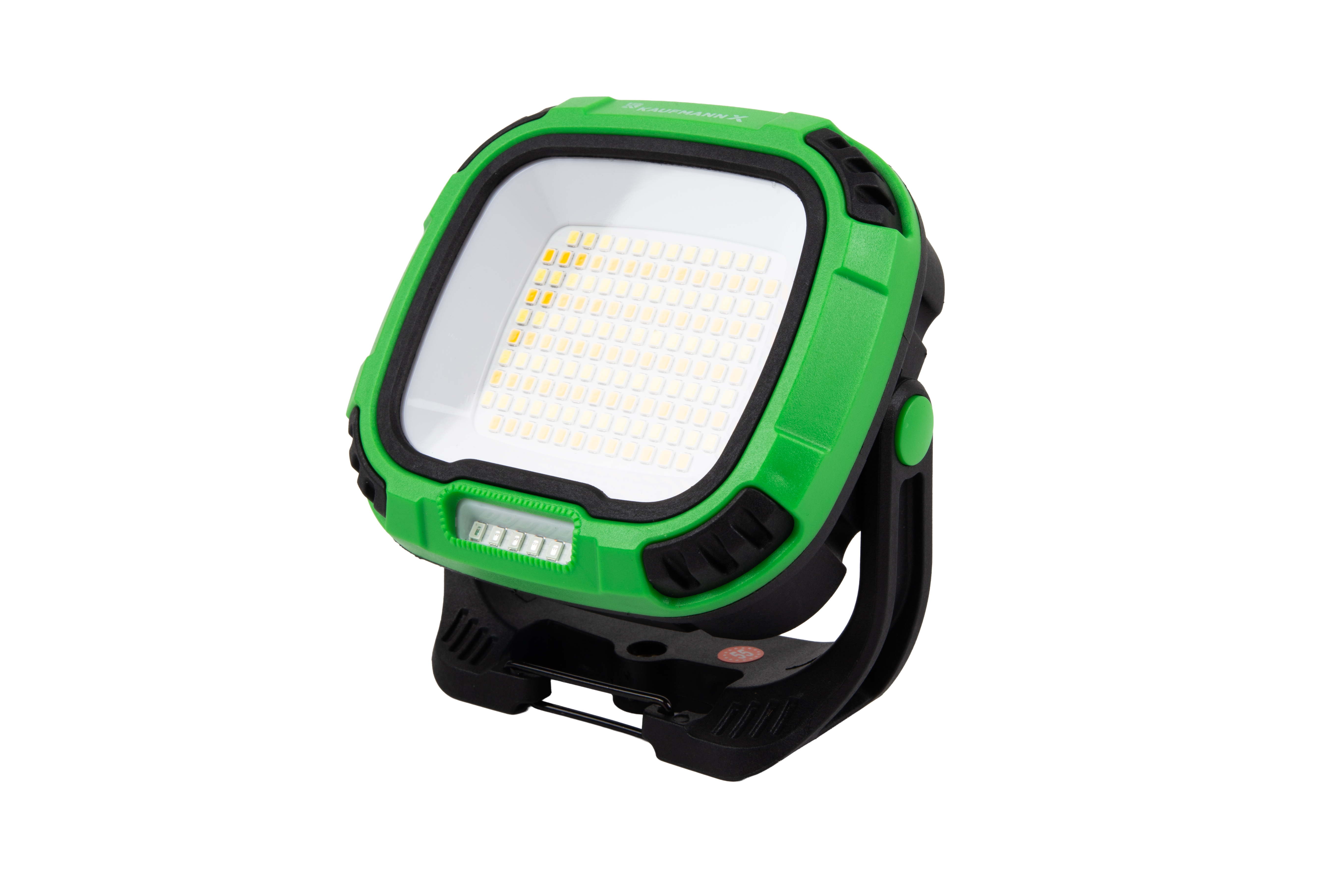 The Kaufmann X 2500 Lm Work light delivers exceptional brightness and versatility, making it perfect for indoor and outdoor use. Whether your camping, hiking, fishing, working in your garage or handling emergency situations, this work light ensures powerful illumination when you need it most. With cool and warm white LEDs, multiple brightness settings, and a red emergency mode, you can customize the lighting for different situations. Flexible positioning with a 180 deg rotation, built in hook, and strong magnet allows you to place the work light exactly where you need it. **Features & Benefits: Ultra Bright Lighting: 2500 lumens for exceptional visibility. Multiple Light Modes: Cool & warm white LEDs low, middle, high, super high, red ON-flash for emergencies. Emergency Ready: Red light mode for signalling and safety. Long Battery Life: Runs for 2-3 hours per charge fully recharges in 8 hours. Power Indicator.