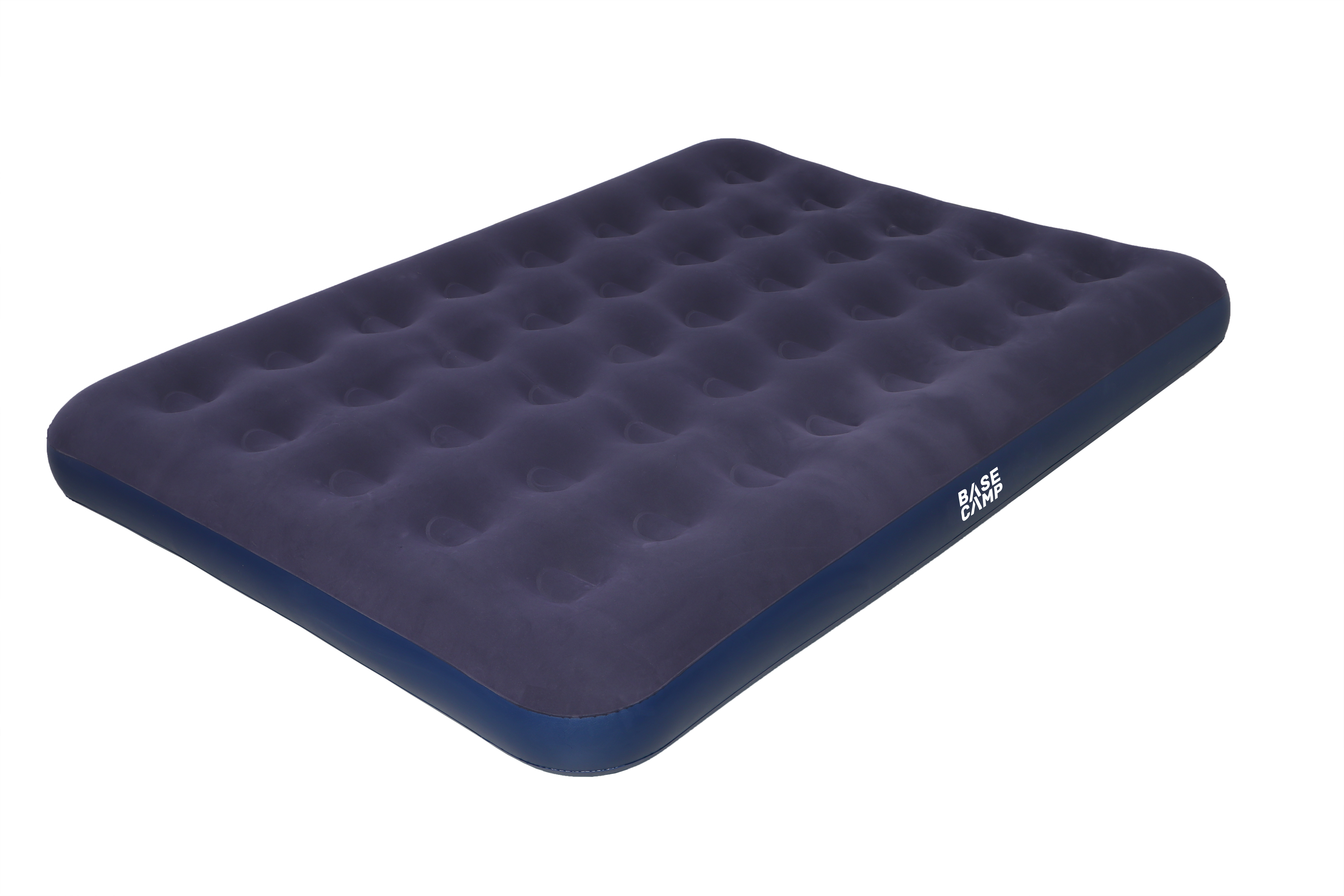 The double-size design provides ample space for one or two sleepers ensuring a comfortable rest. The soft flocked top enhances comfort prevents slipping and keeps you secure. With a quick hassle-free inflation process the airbed sets up in minutes using a manual or electric pump not included.When deflated it folds compactly for easy storage and transport making it ideal for camping road trips or home use. Whether camping outdoors or hosting guests this airbed offers convenience and comfort.**FEATURES AND BENEFITS: Quick inflation and deflation with a super safety valve. Heavy-duty pre-tested vinyl ensures durability. Strong vinyl coil beam construction provides support. Soft flocked surface offers a plush feel. Folds compactly for storage and travel. Suitable for indoor and outdoor use. Includes a 1-year warranty.**SPECIFICATIONS:Top fabric: Soft-touch flocking 0.52mm. Bottom fabric: PVC 0.34mm. Safety valve: 1.