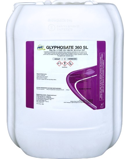 A foliar applied systemic herbicide with little or no soil activity. Controls annual and perennial grasses and broadleaf weeds and alien invasive trees and shrubs. No soil activity, only kills treated plants.