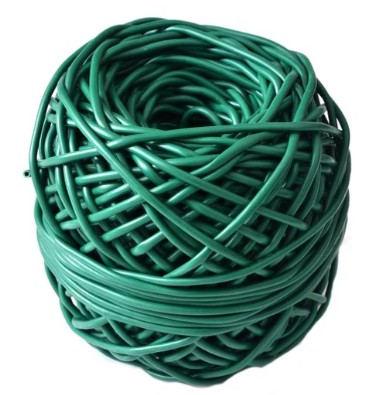 Flexible vinyl tubing for tying fruit trees, shrubs and creepers to trellising wires and structures. The tubing will stretch and expand as the plant grows. Tying the tubing with 2 knots on either side of the tree trunk will eliminate excess movement in win