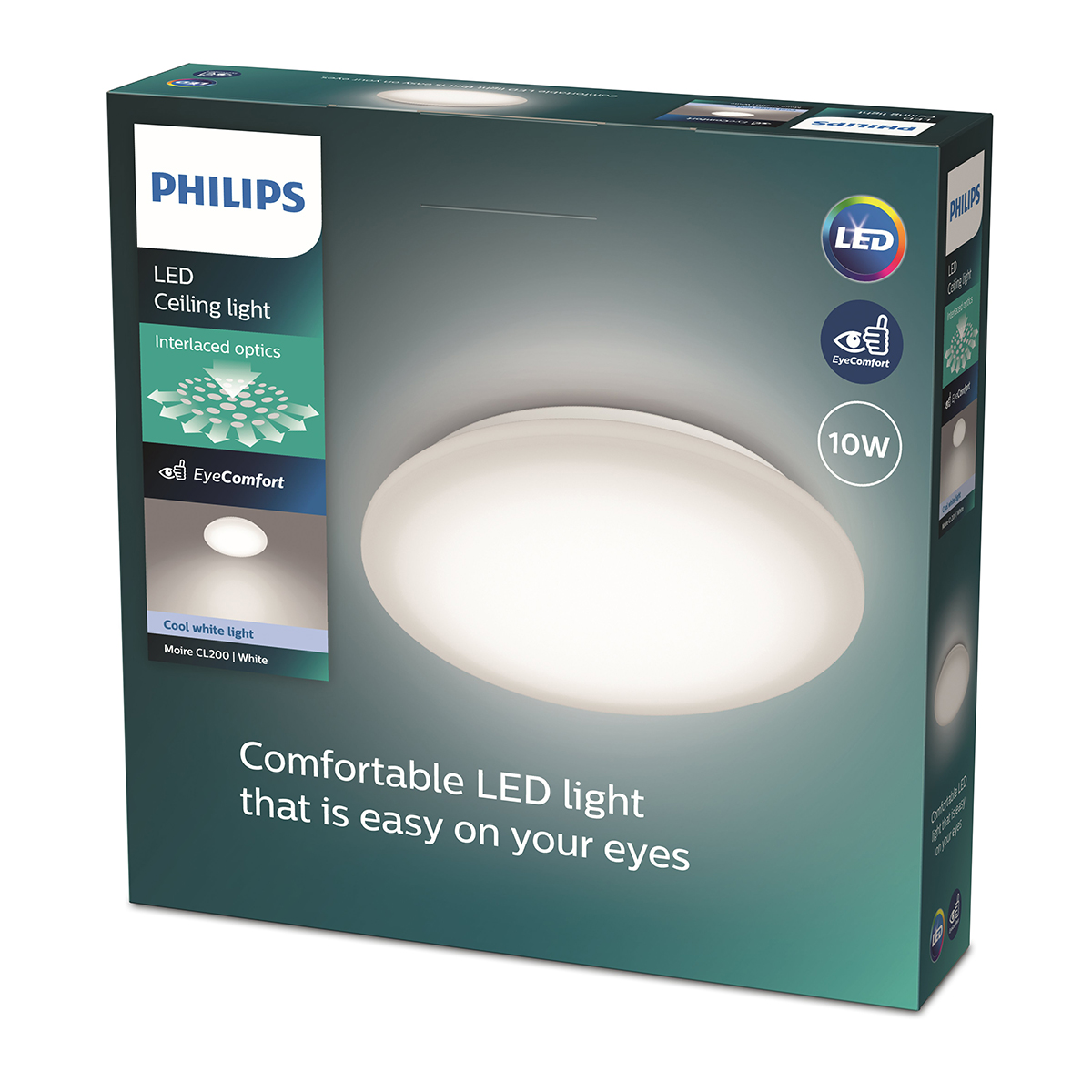 The Philips Moire CL200 RD 10W 4000K W HV 06 TP is a sleek, low profile round ceiling light designed for indoor environments where subtle, cool lighting is preferred. With a 10W LED module, it offers energy efficiency without compromising on ambience or st