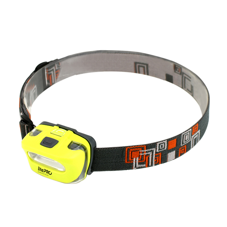 This LED headlamp provides up to 100 lumens of light and features a lightweight, adjustable design for hands-free use. Constructed from durable ABS and PC materials, it offers multiple lighting modes including full, half, and strobe. Powered by three AAA batteries (not included), the headlamp is IP65 waterproof and suitable for a wide range of tasks.
