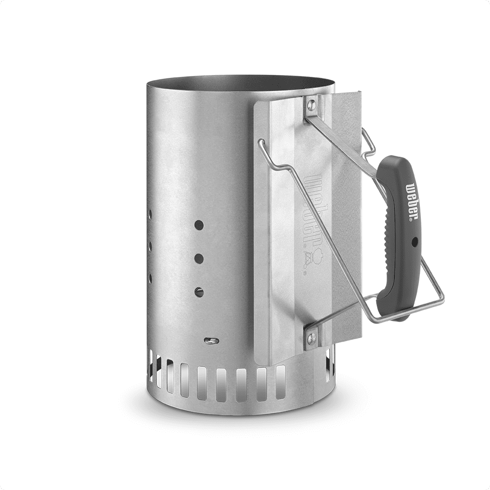 The quickest path to crackling briquettes and the unmistakable nostalgia of charcoal barbecuing begins with one simple yet powerful tool. An essential sidekick for every barbecuer, the Rapidfire Chimney Starter offers the fastest and easiest way to light charcoal, so you can get barbecuing sooner and start enjoying great food without the wait.