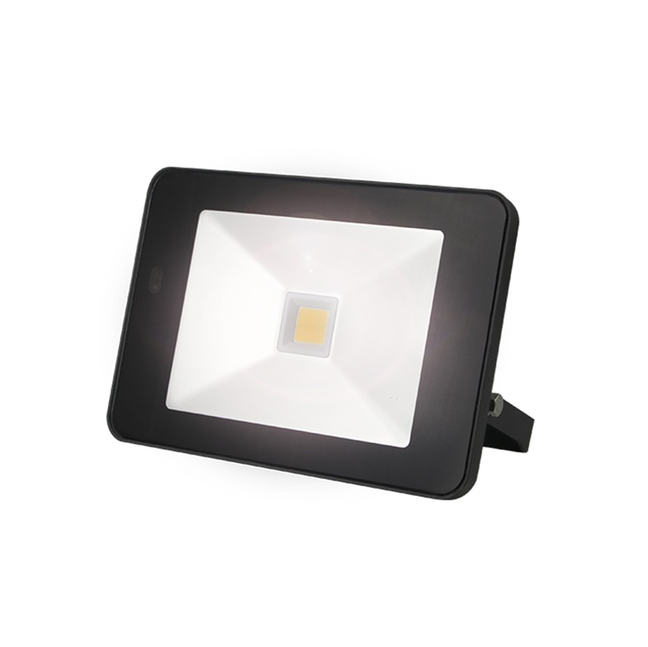 The Litemate 30W LED floodlight with day/night sensor delivers bright, consistent illumination using COB LED technology. With a 120° beam angle, tempered glass lens, and 6500K cool white output, it is ideal for security and outdoor lighting. Its compact slimline design includes a PIR sensor for convenience and comes with a 3-year warranty.